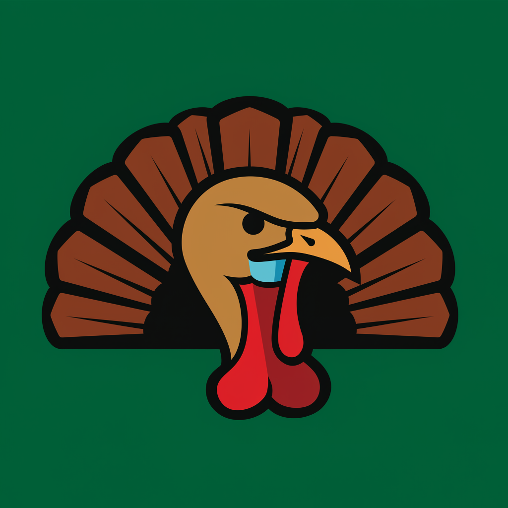 Wild Hair Ranch logo - Osceola turkey icon